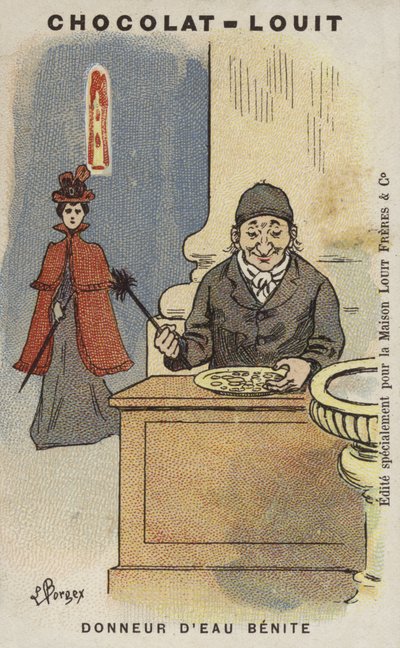 Benitowy Dawca Wody (chromolitho) autorstwa Louis Borgex